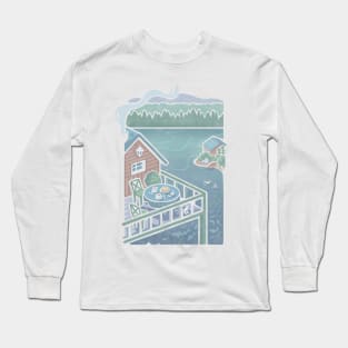 Breakfast on a Lake Long Sleeve T-Shirt